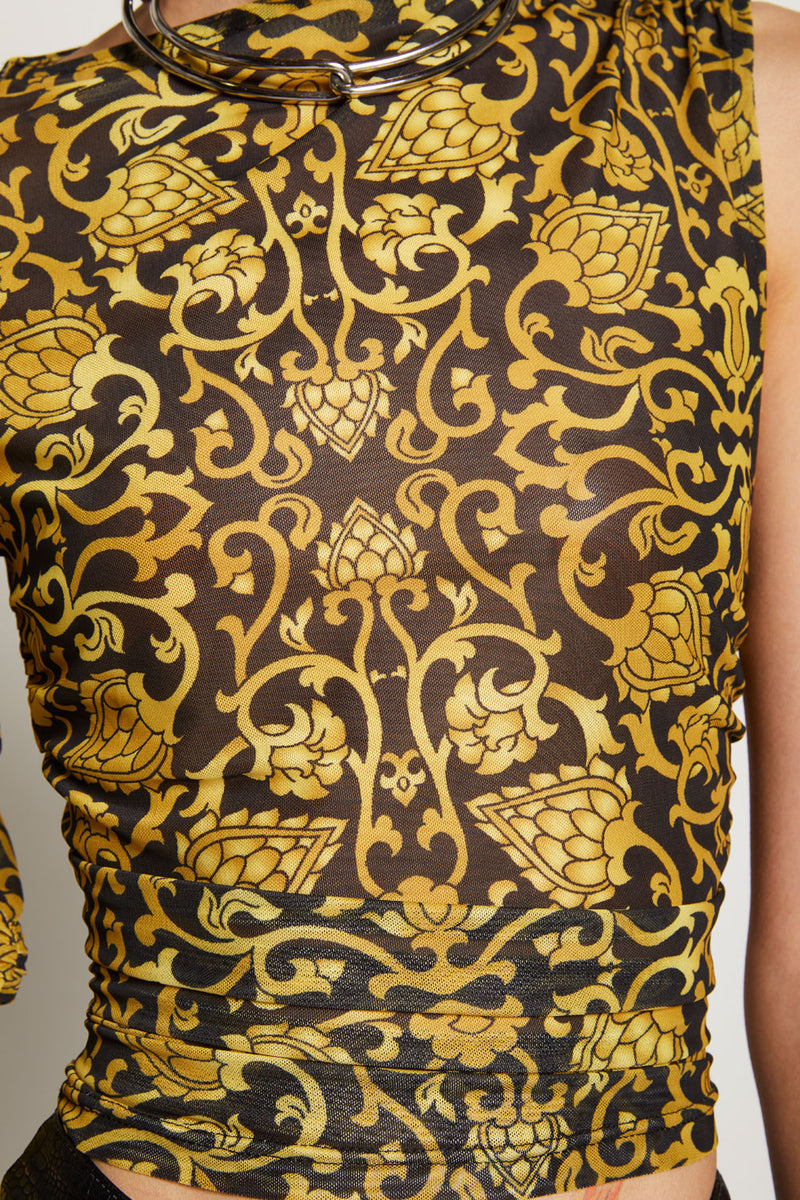 ROXY TOP - Gold Floral – WNTRMSE
